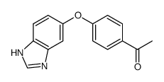 1-[4-(1H-benzimidazol-5-yloxy)phenyl]ethanone结构式