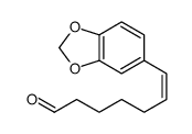 7-(1,3-benzodioxol-5-yl)hept-6-enal Structure