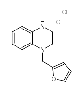 1-呋喃-2-甲基-1,2,3,4-四氢-喹噁啉双盐酸盐结构式