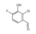 2-chloro-4-fluoro-3-hydroxybenzaldehyde Structure