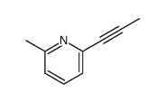 Pyridine, 2-methyl-6-(1-propynyl)- (9CI) structure