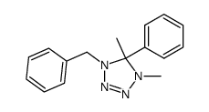 1-benzyl-4,5-dimethyl-5-phenyl-4,5-dihydro-1H-tetrazole结构式