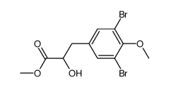 methyl 2-hydroxy-3-(4-methoxy-3,5-dibromophenyl)propanoate Structure