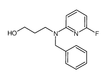 2-fluoro-6-(N-benzyl-3-hydroxypropylamino)pyridine结构式