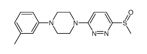 3-[4-(3-methylphenyl)-1-piperazinyl]-6-(methylsulfinyl)pyridazine Structure