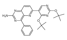 4-phenyl-6-(2,4-di(tert-butoxy)pyrimidin-5-yl)pyrido[3,2-d]pyrimidin-2-ylamine Structure