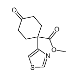 methyl 4-oxo-1-(thiazol-4-yl)cyclohexanecarboxylate Structure