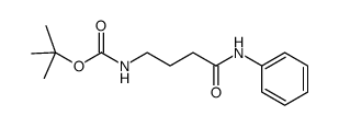 tert-butyl (4-oxo-4-(phenylamino)butyl)carbamate结构式