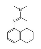 N,N-dimethyl-N'-(5,6,7,8-tetrahydronaphthalen-1-yl)ethanimidamide结构式