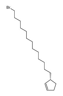 (R)-1-bromo-13-cyclopent-2-enyl-tridecane结构式