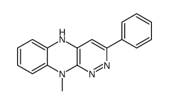 10-methyl-3-phenyl-5H-pyridazino[4,3-b]quinoxaline结构式