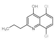 5,8-DICHLORO-2-PROPYL-4-QUINOLINOL结构式