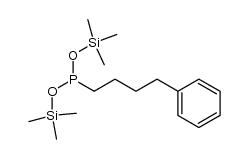 bis(trimethylsilyl) (4-phenylbutyl)phosphonite Structure