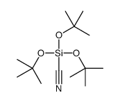 tris[(2-methylpropan-2-yl)oxy]silylformonitrile Structure