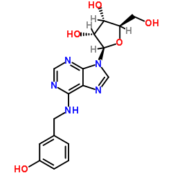 N-(3-羟基苄基)腺苷结构式