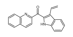 2-(3-vinylindolyl)-2-quinolyl ketone结构式