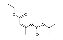 (Z)-ethyl 3-((isopropoxysulfinyl)oxy)but-2-enoate结构式