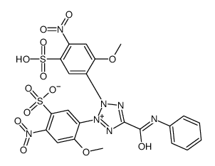 2,3-bis(2-methoxy-4-nitro-5-sulfophenyl)-5-((phenylamino)carbonyl)-2H-tetrazolium hydroxide Structure