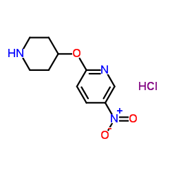 5-Nitro-2-(4-piperidinyloxy)pyridine hydrochloride picture