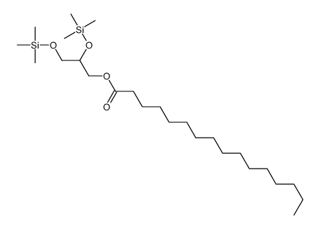 Hexadecanoic acid 2,3-bis[(trimethylsilyl)oxy]propyl ester结构式