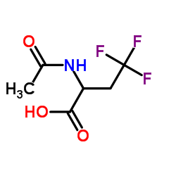 2-Acetamido-4,4,4-trifluorobutanoic acid Structure