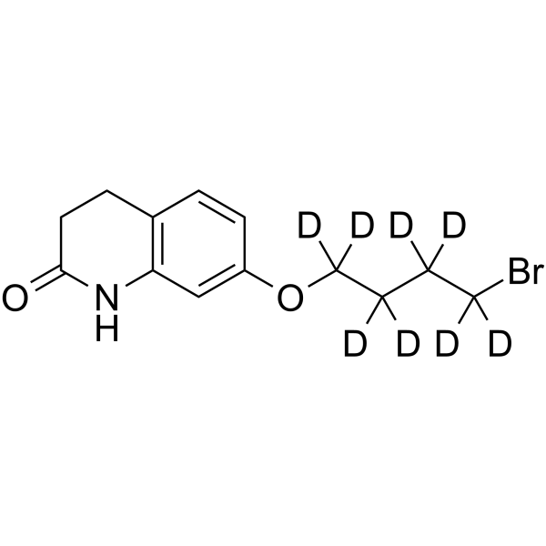 7-(4-Bromobutoxy)-3,4-dihydro-2(1H)-quinolinone-d8 Structure