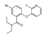 5-bromo-N,N-diethyl-2-(2-fluoropyridin-3-yloxy)benzamide结构式