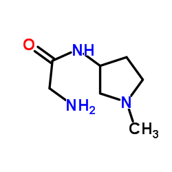 N-(1-Methyl-3-pyrrolidinyl)glycinamide Structure