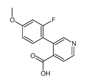 3-(2-fluoro-4-methoxyphenyl)pyridine-4-carboxylic acid Structure