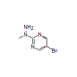 5-溴-2-(1-甲基肼基)嘧啶结构式