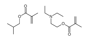 2-(diethylamino)ethyl 2-methylprop-2-enoate,2-methylpropyl 2-methylprop-2-enoate结构式