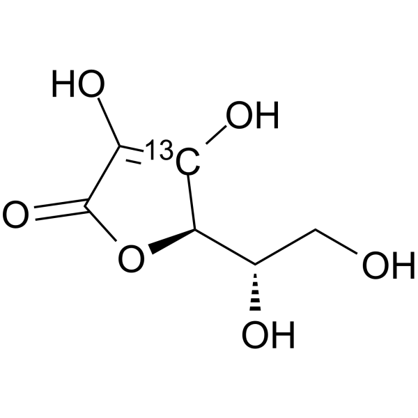 L-Ascorbic acid-13C-2 Structure