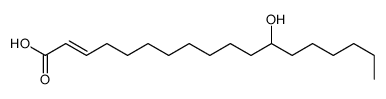 12-hydroxyoctadec-2-enoic acid Structure