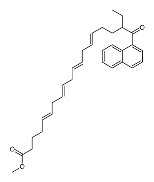 18-naphthoyl-5,8,11,14-eicosatetraenoic acid methyl ester结构式