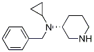 Benzyl-cyclopropyl-(R)-piperidin-3-yl-aMine结构式