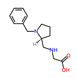 N-{[(2S)-1-Benzyl-2-pyrrolidinyl]methyl}glycine Structure