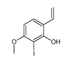 2-iodo-3-methoxy-6-vinylphenol Structure