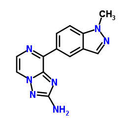 8-(1-Methyl-1H-indazol-5-yl)[1,2,4]triazolo[1,5-a]pyrazin-2-amine结构式