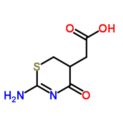 (2-AMINO-4-OXO-5,6-DIHYDRO-4H-[1,3]THIAZIN-5-YL)-ACETIC ACID structure