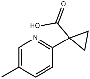 1-(5-Methylpyridin-2-yl)cyclopropane-1-carboxylic acid Structure