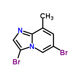 3,6-Dibromo-8-methylimidazo[1,2-a]pyridine Structure