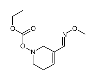 ethyl [5-[(E)-methoxyiminomethyl]-3,6-dihydro-2H-pyridin-1-yl] carbonate结构式