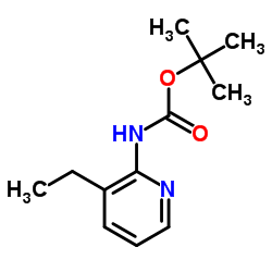 N-(3-Ethyl-2-pyridinyl)carbamic acid tert-butyl ester Structure