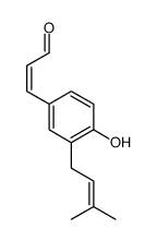 3-(4-Hydroxy-3-(3-methyl-2-butenyl)phenyl)-2-propenal结构式