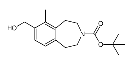 tert-butyl 7-(hydroxymethyl)-6-methyl-4,5-dihydro-1H-benzo[d]azepine-3(2H)-carboxylate结构式