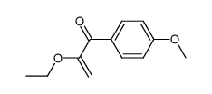 2-ethoxy-1-(4-methoxyphenyl)prop-2-en-1-one Structure