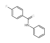 Benzenecarbothioamide,4-fluoro-N-phenyl- structure