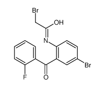 2-bromo-N-[4-bromo-2-(2-fluorobenzoyl)phenyl]acetamide结构式