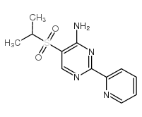 5-(异丙磺酰基)-2-(2-吡啶基)嘧啶-4-胺结构式