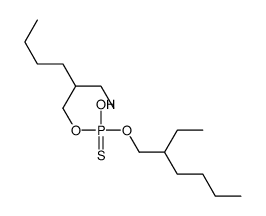 O,O-bis(2-ethylhexyl) hydrogen thiophosphate Structure